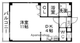 エステート竹の山【2階】の間取り