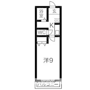 ゴルフランド【2階】の間取り