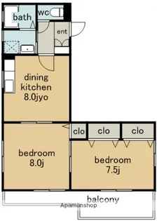 フォ・アール【2階】の間取り
