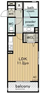 リジョイスリバーⅠ【3階】の間取り