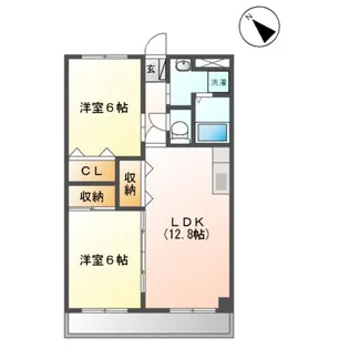 メイプル【2階】の間取り