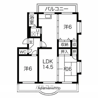ガーデンハイツ【3階】の間取り