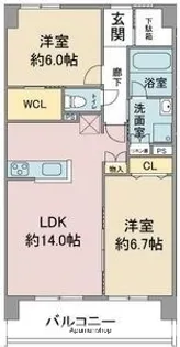 MOTTIⅢ【3階】の間取り