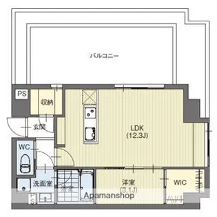 CLARITY星ヶ丘【4階】の間取り