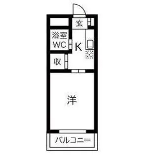 イザワハイム【206号室】の間取り