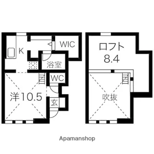 コレクション本郷【1階】の間取り