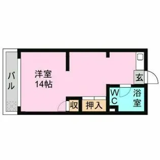 見岳ビル【305号室】の間取り