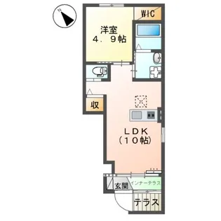 フェリール【103号室】の間取り