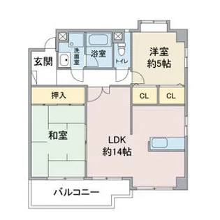 シャンポール高社【1階】の間取り