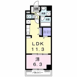 リッチモンド イースト【5階】の間取り