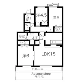 メトロ藤が丘【1階】の間取り