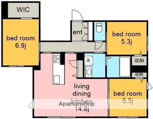 モーメン ベルク【1階】の間取り