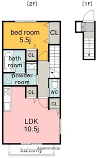 MAIYAN VILLAS【2階】の間取り