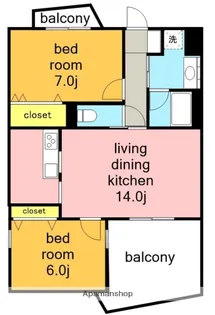 アンシャンテ.【1階】の間取り