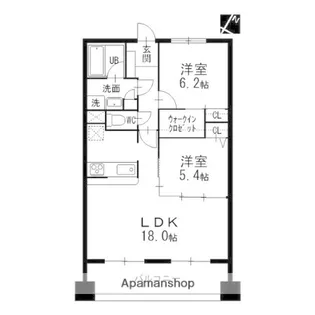 ソシア楠乃木藤ケ丘.【4階】の間取り