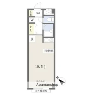 リュシャール【2階】の間取り