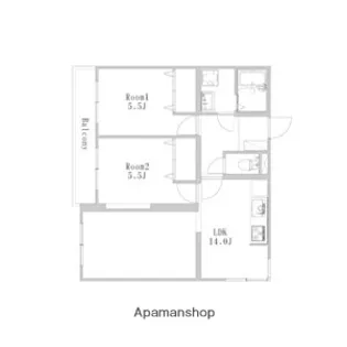 ハイツエクセル【1階】の間取り