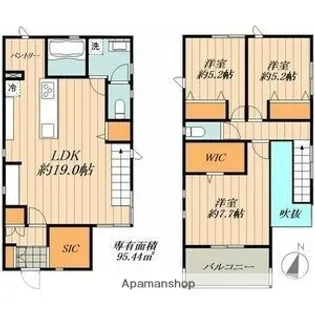 愛知県尾張旭市東本地ケ原町3丁目【一戸建】の間取り