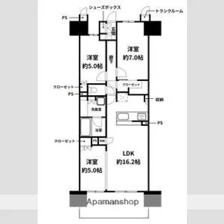 セントアイナ藤が丘 ヴァロ棟【4階】の間取り