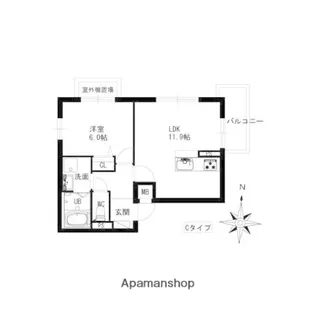 ユーハイツ三和Ⅲ【3階】の間取り