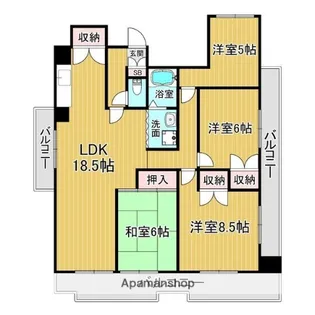 リアライズ猪子石【12階】の間取り
