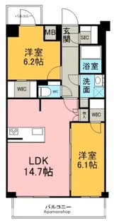 S−RESIDENCE上社AUREATE(オリート)【4階】の間取り