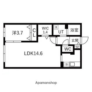 フラシア 一社【5階】の間取り