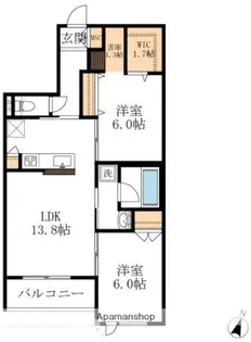 CIEL BLUE【2階】の間取り