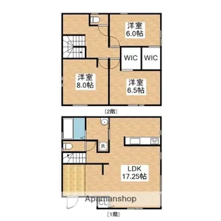 愛知県長久手市作田2丁目【一戸建】の間取り