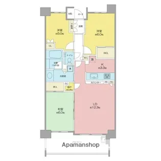 プラウド一社.【2階】の間取り