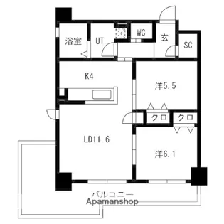 グランテラス藤が丘【7階】の間取り