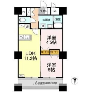 D-Medicare+名古屋一社【3階】の間取り