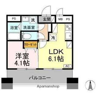 D-Medicare+名古屋一社【3階】の間取り
