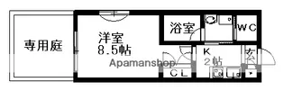 アールズコート明が丘【1階】の間取り