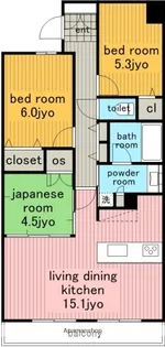 ダイアパレス上社駅前【9階】の間取り