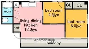 シャンボール長久手【3階】の間取り
