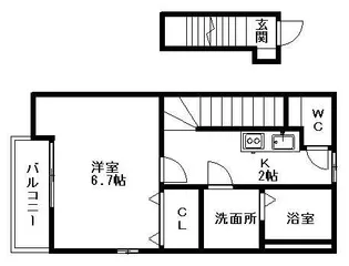ハレレア【2階】の間取り