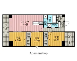 The West Oak【4階】の間取り