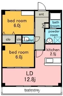 グローヴ大久手B棟【1階】の間取り