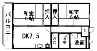 コーポ静【101号室】の間取り