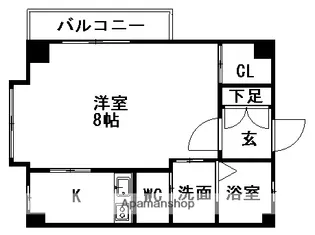 メゾンド銀乃杜【1階】の間取り