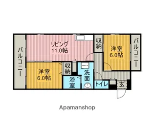 ポニーヒル長久手【2階】の間取り