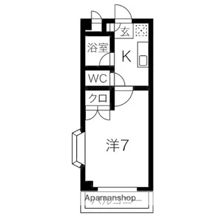 エクセレンス浄水【108号室】の間取り
