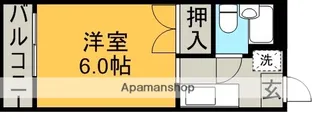 シティハイム大橋Ⅰ【102号室】の間取り