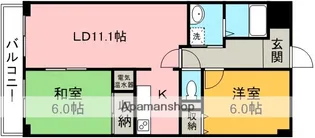 CASAELEVATO(カーサ・エレベート)【402号室】の間取り