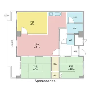 アメニティ21【603号室】の間取り