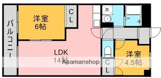 神谷ハイツ【8C号室】の間取り