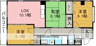 SC 21【301号室】の間取り