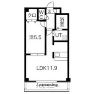 ボヌ−ル【1階】の間取り