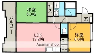 花曜日【402号室】の間取り